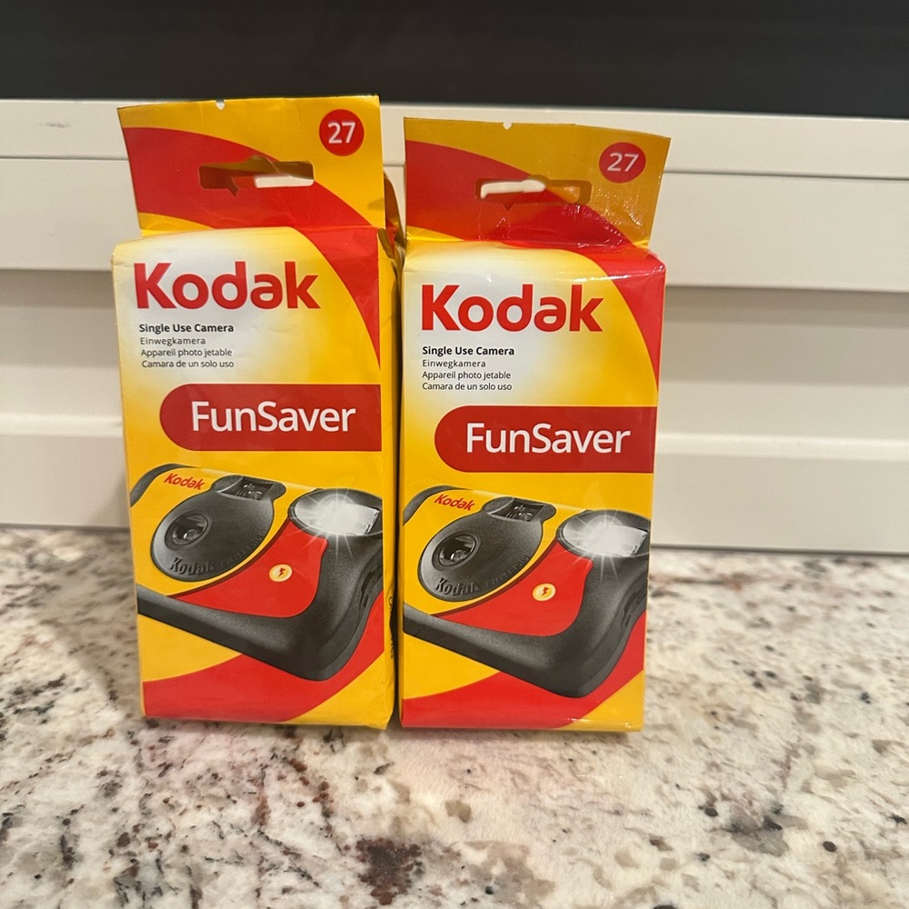 Kodak FunSaver Camera in Red and Yellow
6 cameras